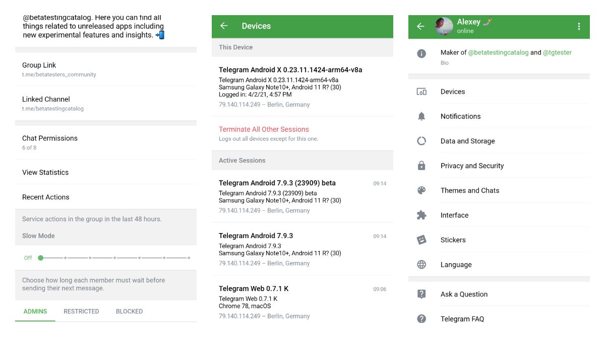 Telegram X beta catches up with slow mode and in-app updates