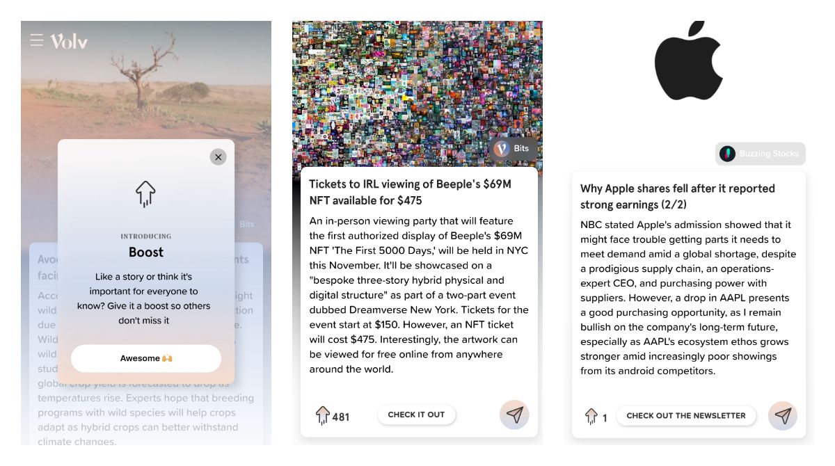 Volv app is getting a Boost to show if the story you've read is important