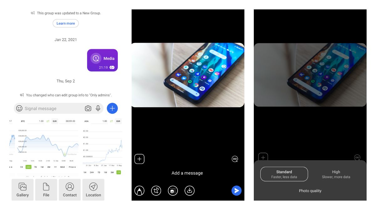 Signal app is enhancing its media sharing flow with new tools