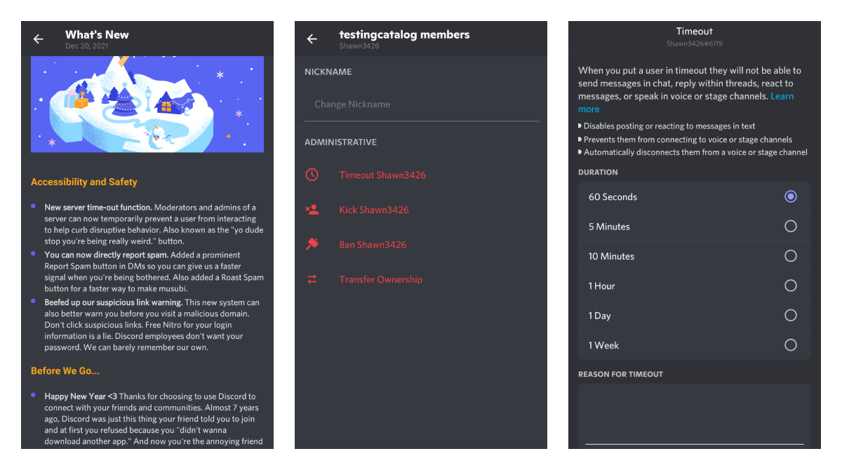 Discord added easier ways to mute, report spam and get warned about suspicious links