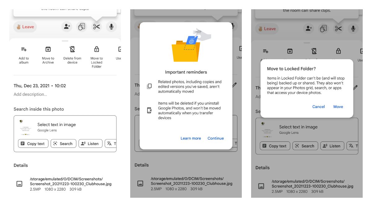 ICYMI: You can use a locked folder on Google Photos with non-pixel devices now