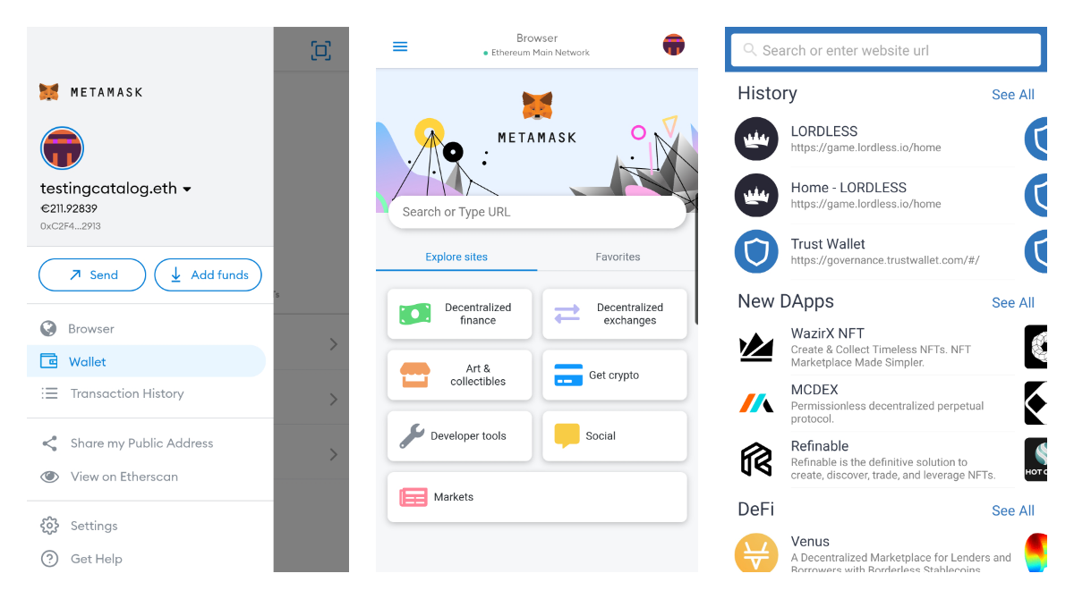 How to make Metamask or Trust Wallet connect with DAPPs on mobile web