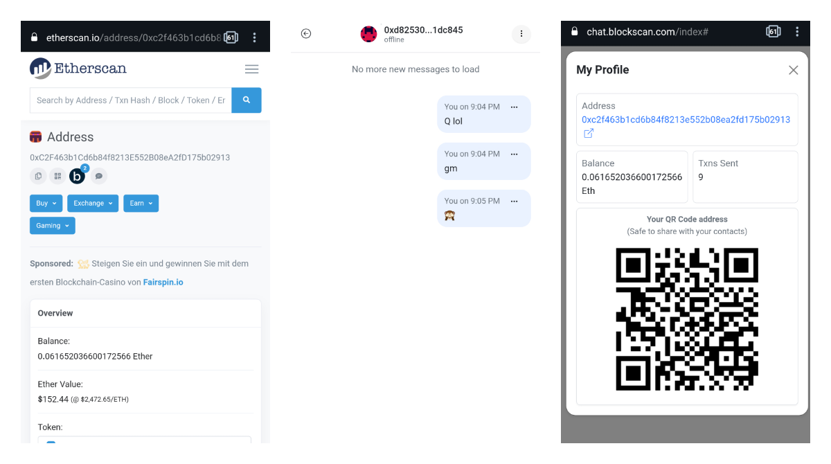 ICYMI: Etherscan released a Blockscan chat in beta for messaging between crypto wallets