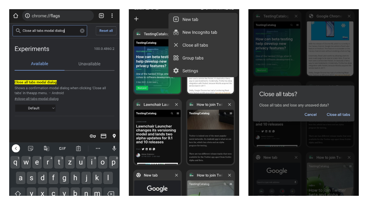 ICYMI: Chrome now may ask for a confirmation before closing all tabs at once