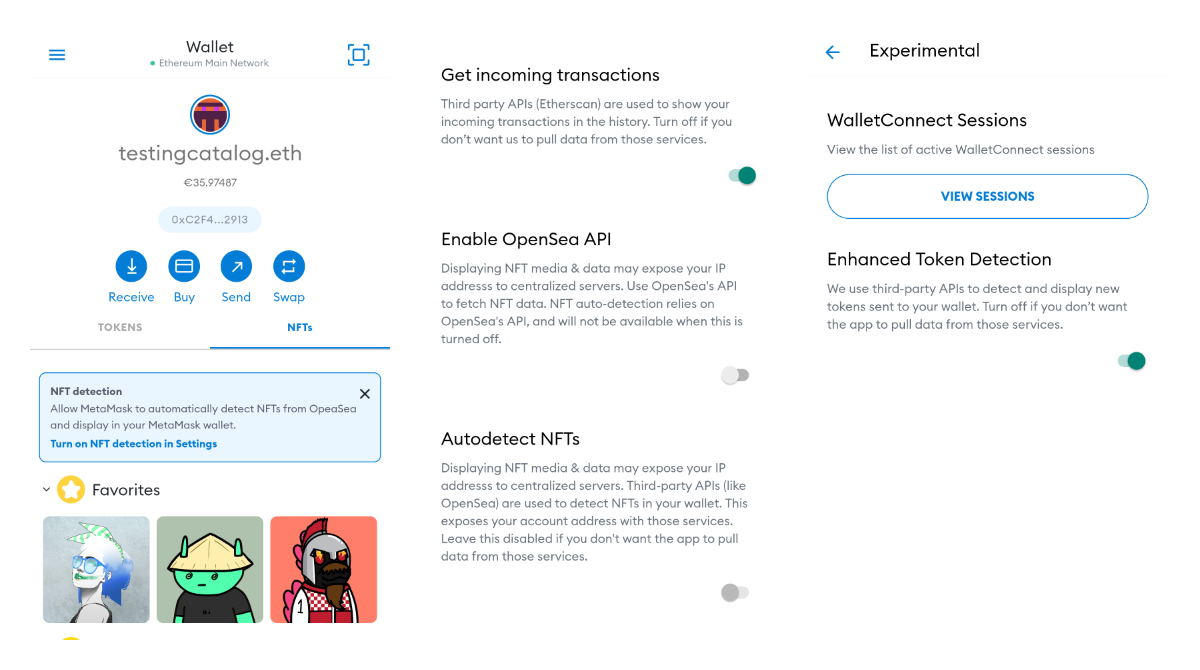 Metamask for Android now supports NFT auto-detection