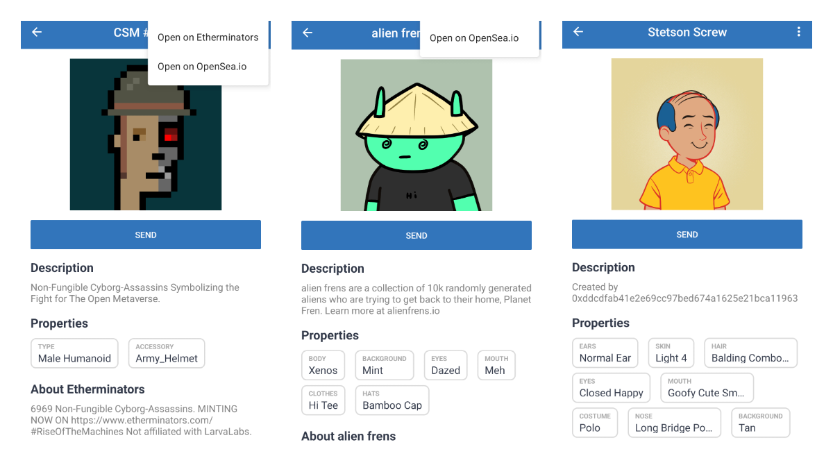 ICYMI: Trust Wallet can display traits metadata for your NFTs