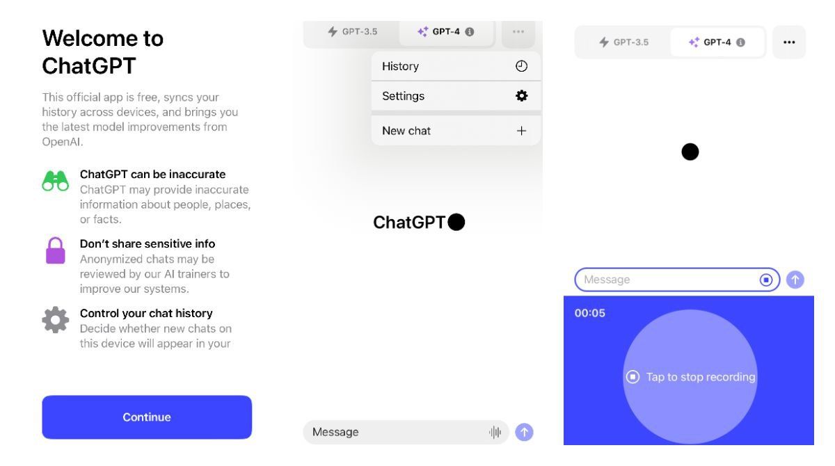 ICYMI: First impression from ChatGPT iOS app and its speech-to-text feature