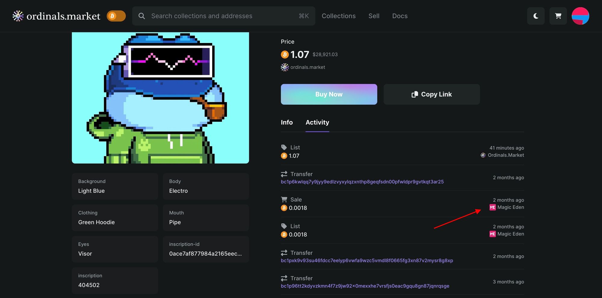 Ordinals Market rolls out features for cross-platform insights and user-specific transaction details