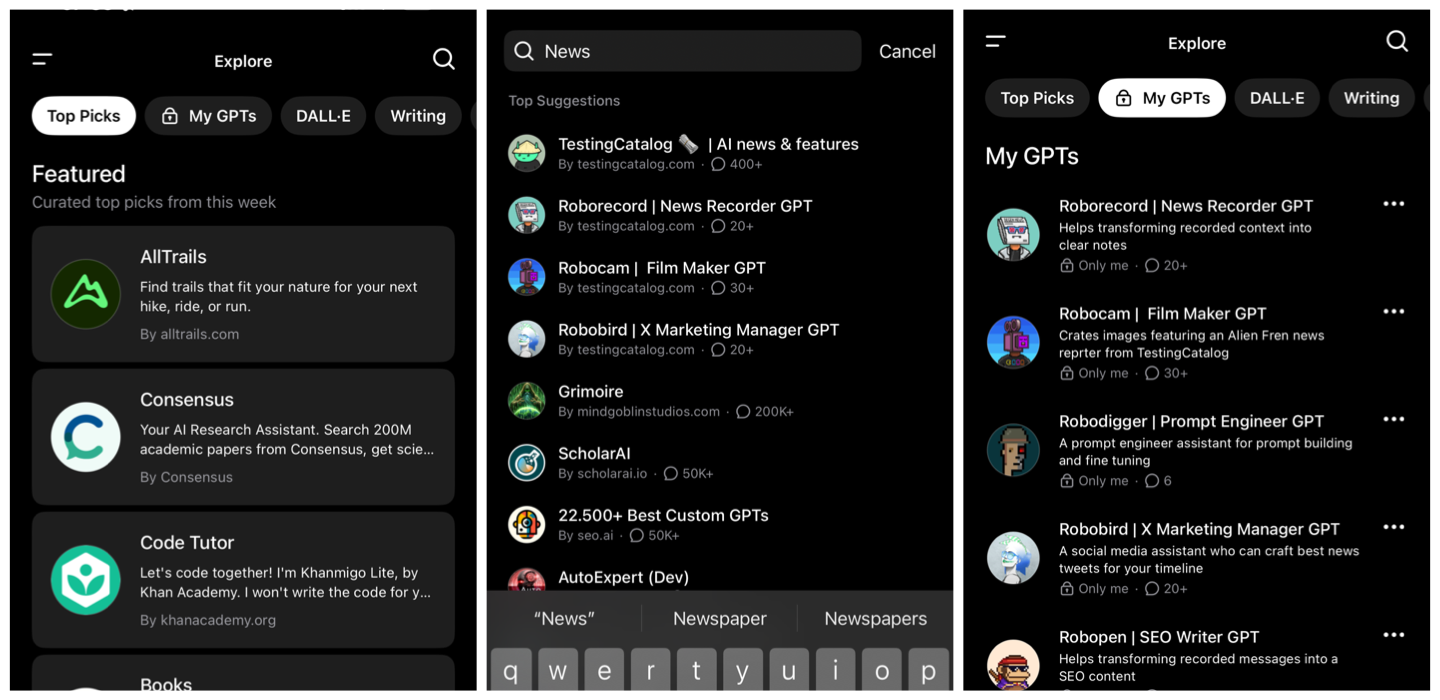 GPT-Store expands to iOS: Anticipated editing feature and more updates