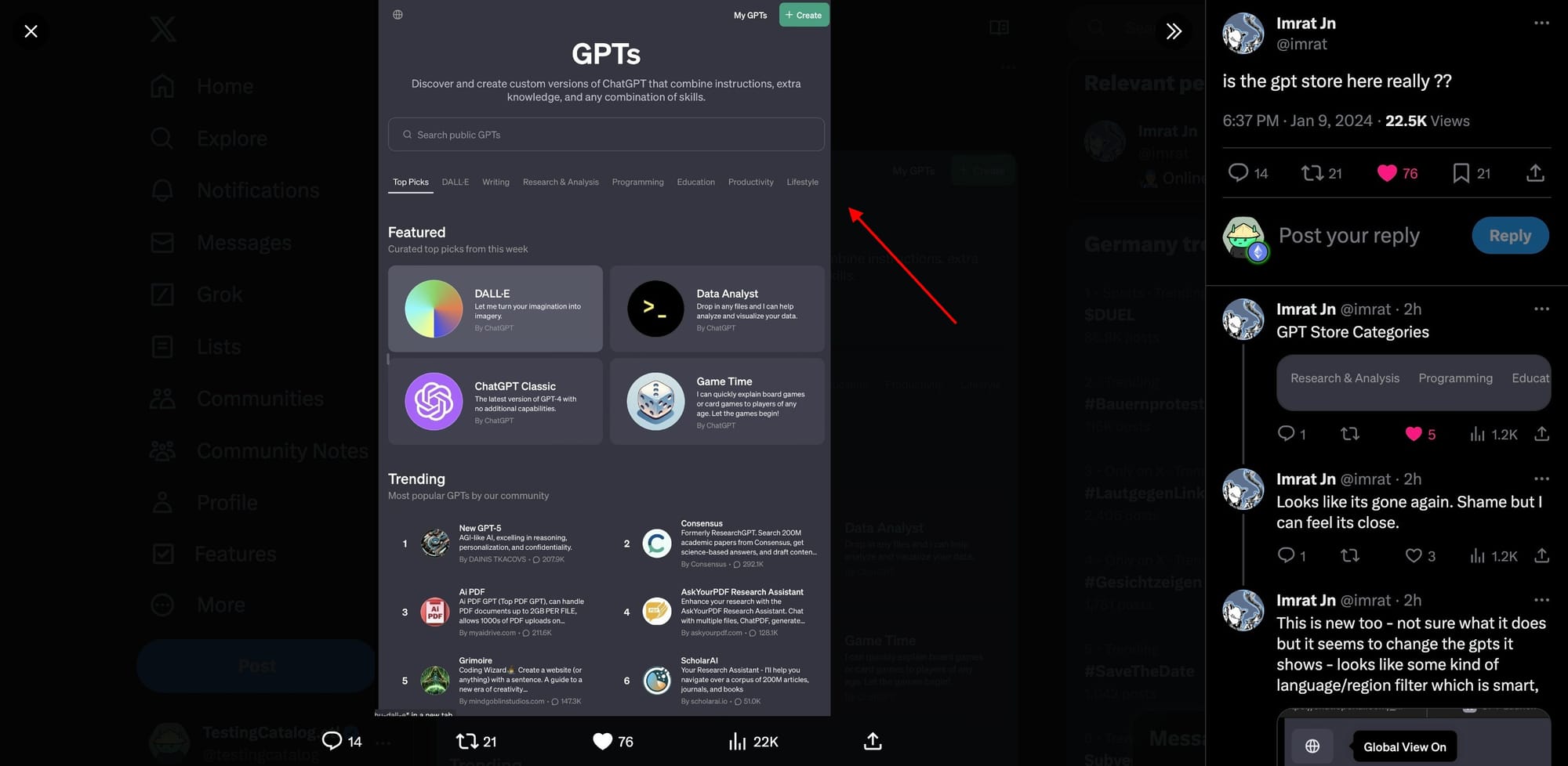 GPT Store leak unveils new UI and features ahead of launch