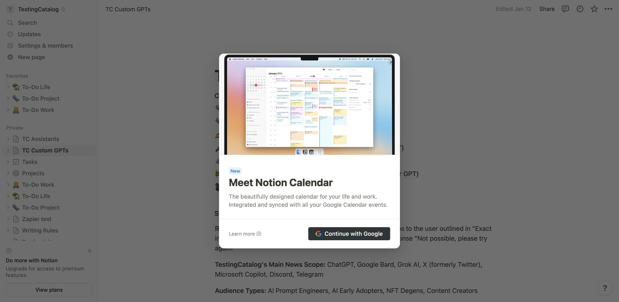 Notion expands its ecosystem with an integrated Calendar feature