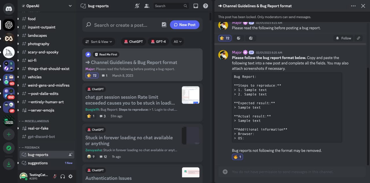 OpenAI discord server