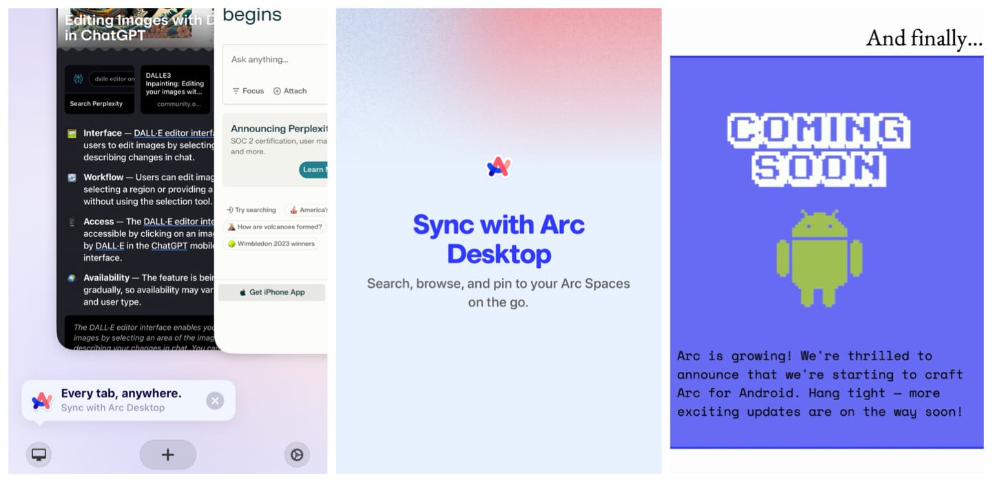 Arc browser device sync