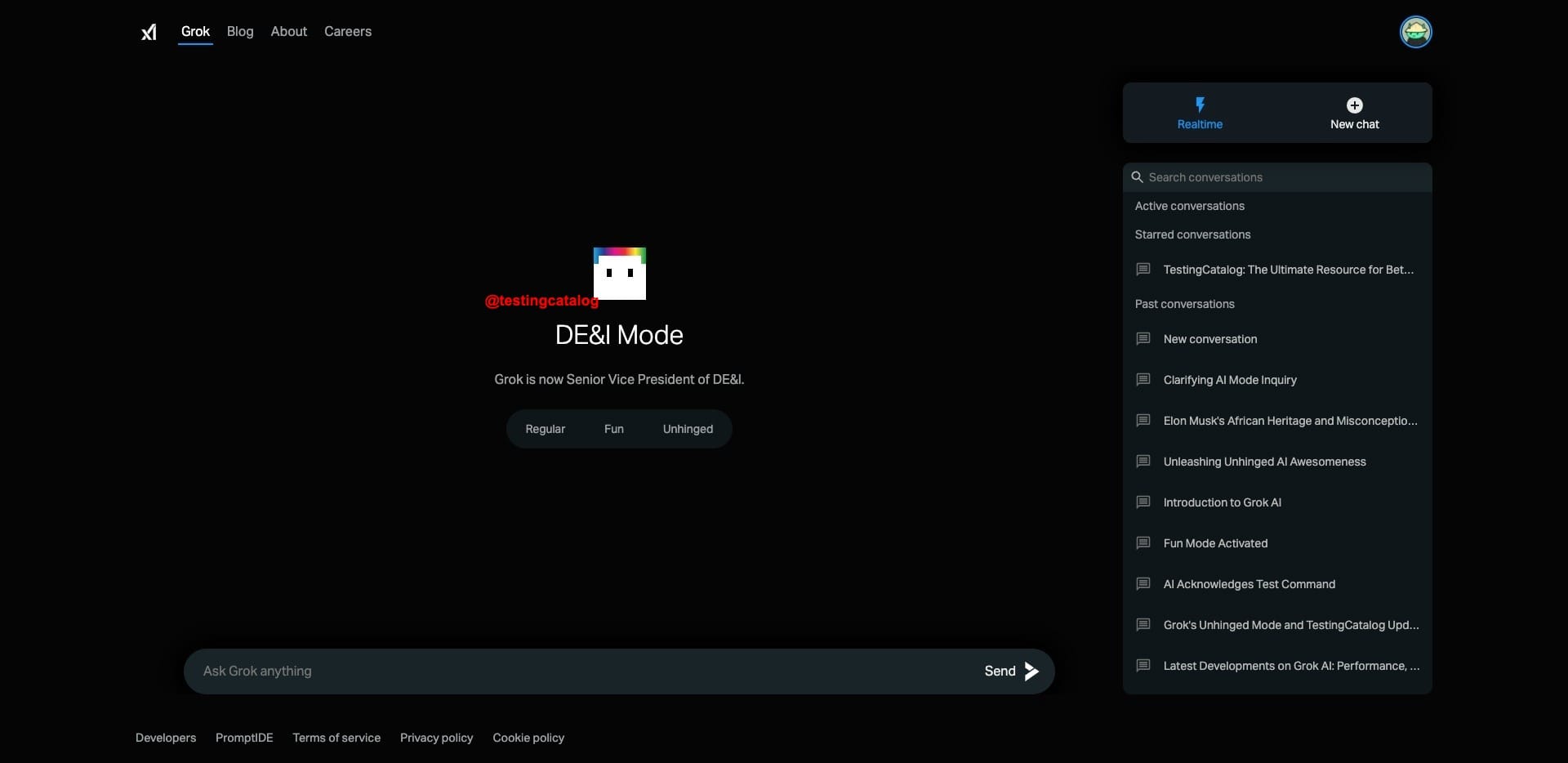 Grok DE&I mode