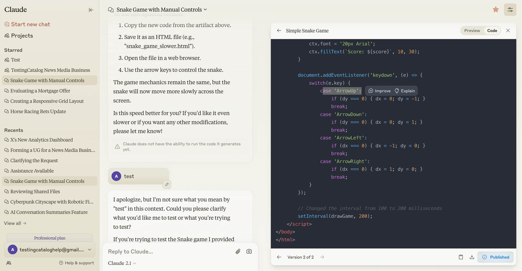 New Claude AI tool lets users explain or improve code segments