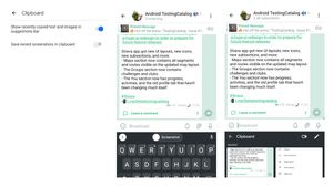 Gboard is rolling out a screenshot clipboard feature to all users