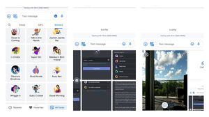 Testing a new content picker on Google Messages for Android