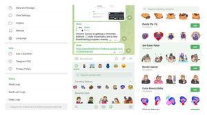 Telegram beta adds trending swimlane to stickers discovery tab