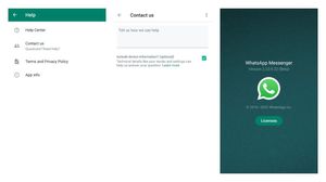 Bug reporting & feedback form on WhatsApp for Android