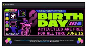 ICYMI: Discord is celebrating its 8th birthday with free activities and special features