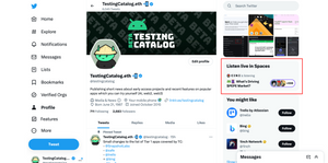 Twitter for Web introduces Live Spaces widget, Drafts link, and improved Lists access