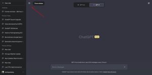 ChatGPT rolled out a collapsible sidebar toggle