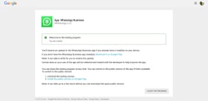 How to become a WhatsApp Business beta tester on Android