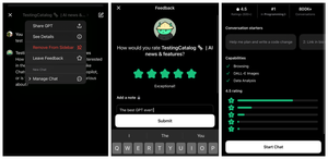 GPT Store now has social links, new about pages, and 5-star ratings