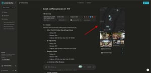 ICYMI: Perplexity can show a live map for local searches