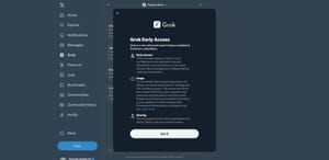 Grok UI, credit @testingcatalog