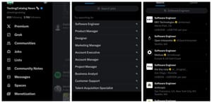 Twitter for iOS now features a native Jobs page