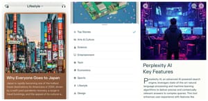 Perplexity is testing broader topic coverage on its Discover feed for iOS