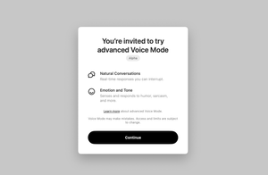 Advanced Voice Mode on ChatGPT