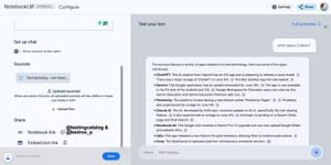 NotebookLM chatbot