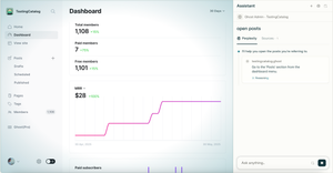 Comet browser controls the web page