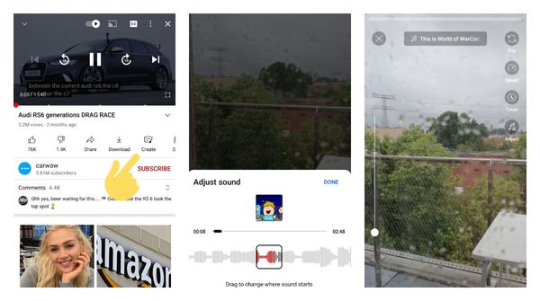 YouTube allows creating Shorts out of a sound from videos on Android