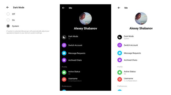 System-wide dark mode setting is rolling out to more Messenger users on Android