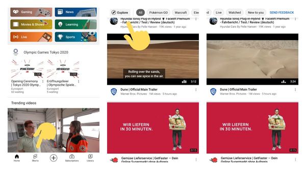 YouTube is rolling out a dedicated Shorts tab to more users and moving Explore button to the top