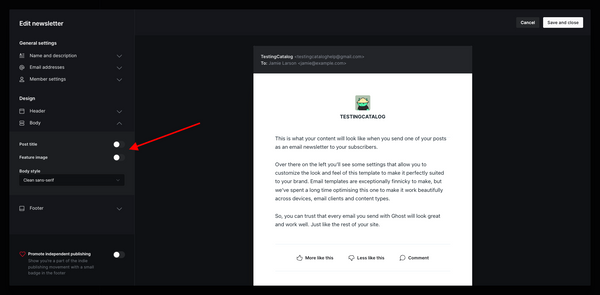 ICYMI: Ghost released minimalist newsletter features & subscriber comments