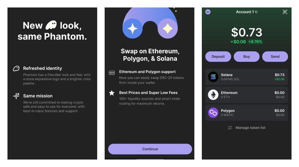 ICYMI: Phantom Wallet's refreshed look and feel: new colours and updated UI elements